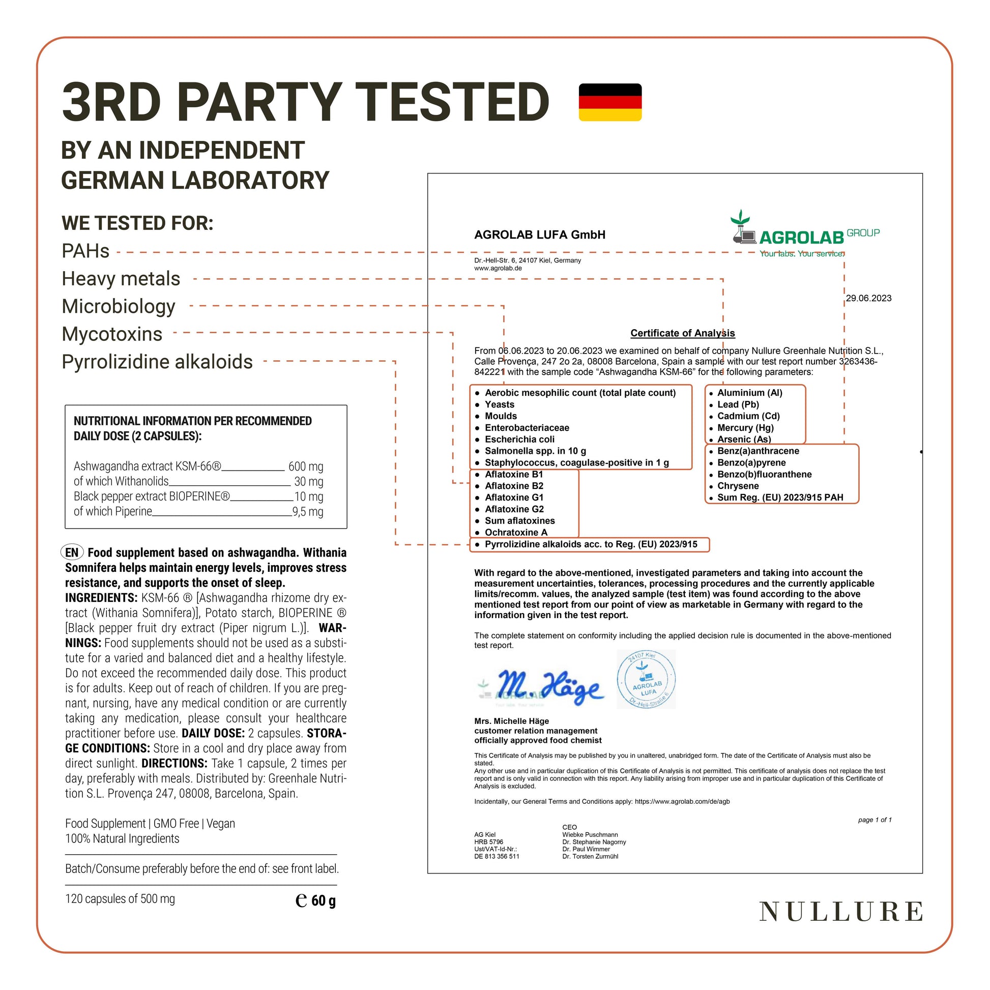 Aswhagandha-KSM66-Zertifikat
